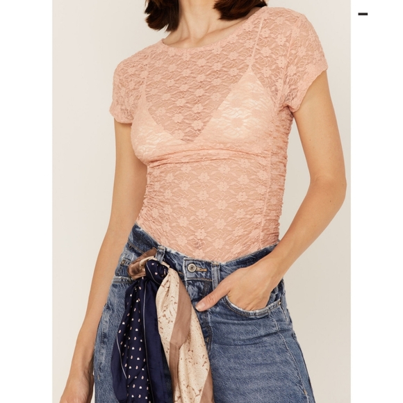 Intimately Free People Keep it Simple Lace Baby Tee - Picture 3 of 9